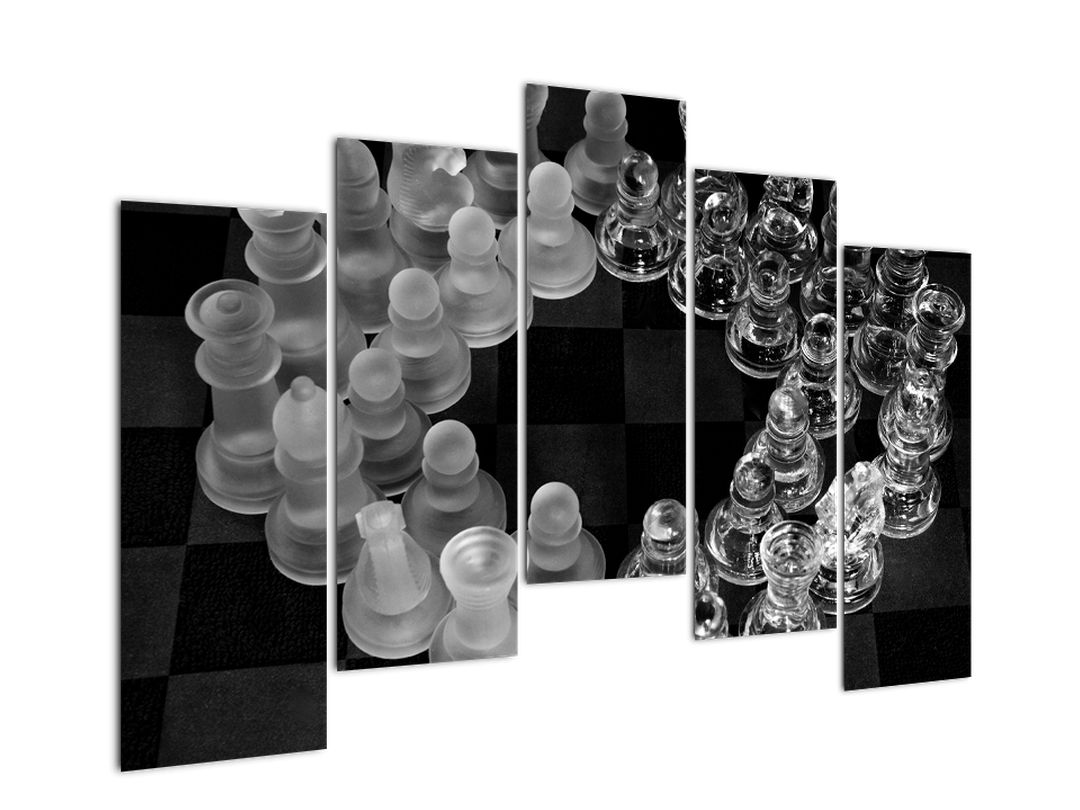 Obraz - černobílé šachy (V020598V12590)