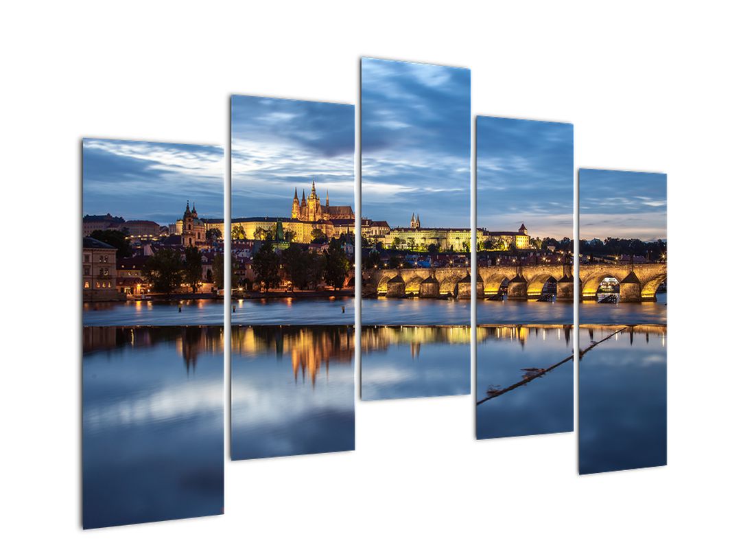 Obraz Pražského hradu a Karlova mostu (V020970V12590)