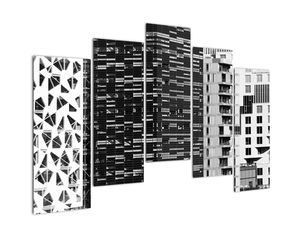 Fekete-fehér építészet képe