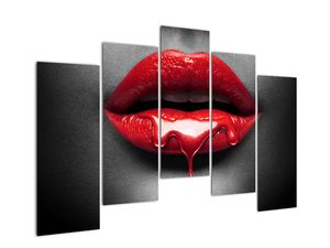 Schilderij - Vrouwelijke lippen (V022171V12590)