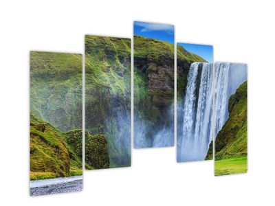 Bild auf Leinwand - Wasserfall Seljalandsfoss