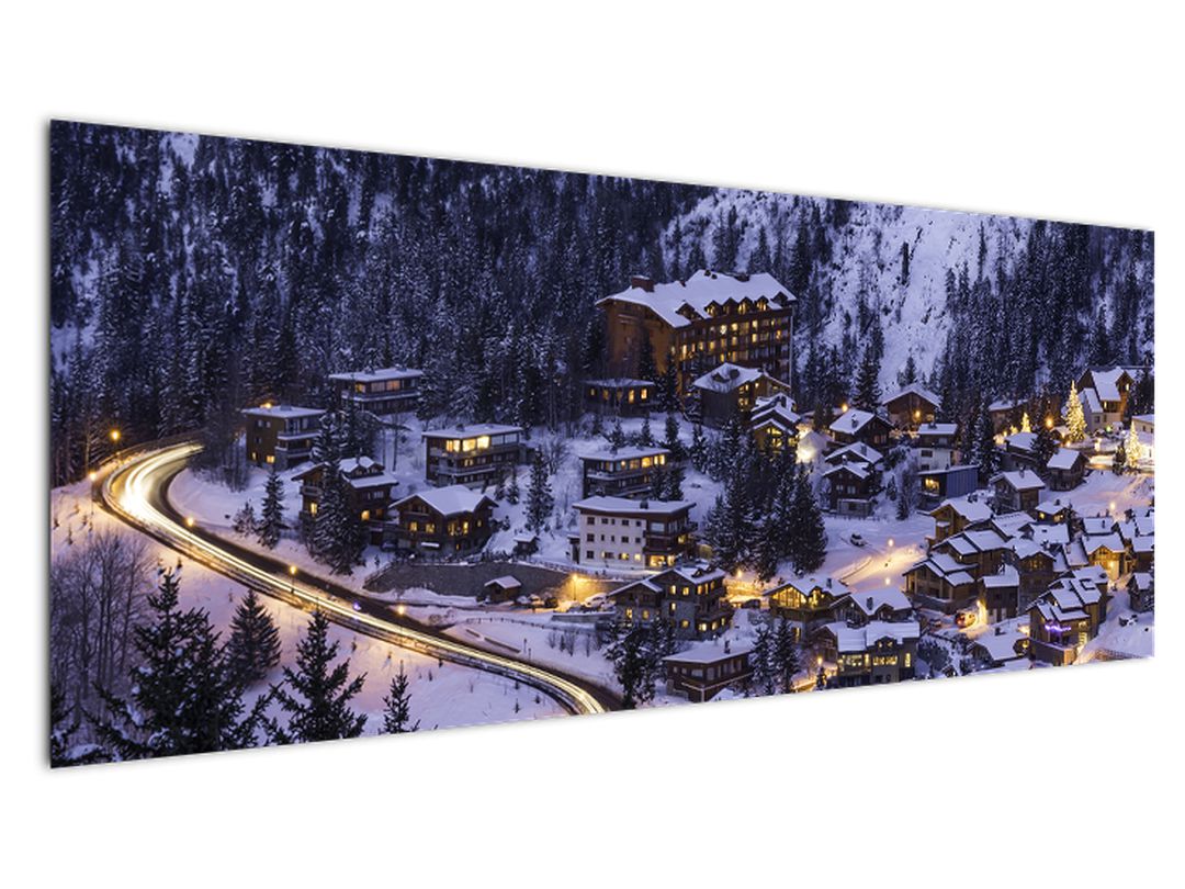 Obraz - horské zimní městečko (V020600V14558)