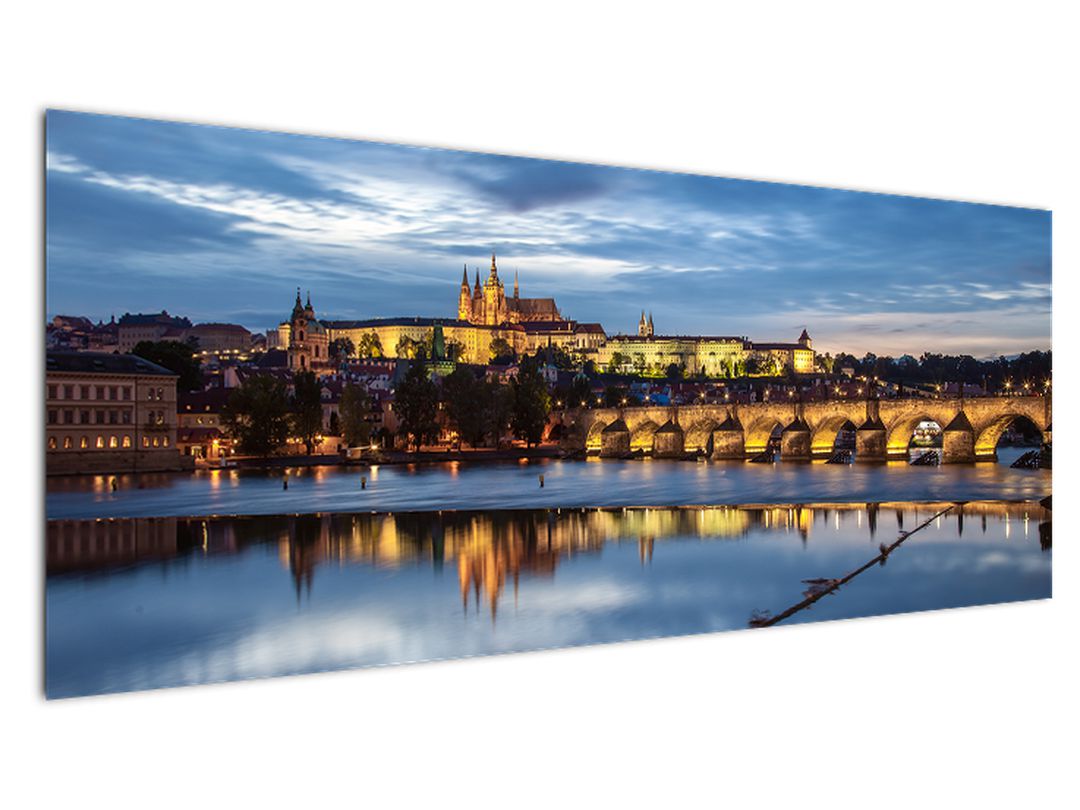 Obraz Pražského hradu a Karlova mostu (V020970V14558)