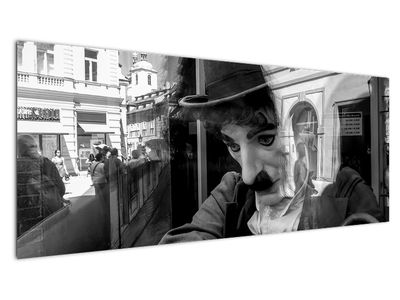 Obraz - Charles Chaplin v Praze