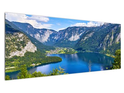Obraz - Halštatské jazero, Hallstatt, Rakúsko