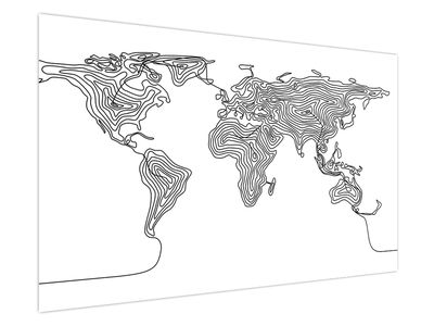 Obraz - Mapa v liniích