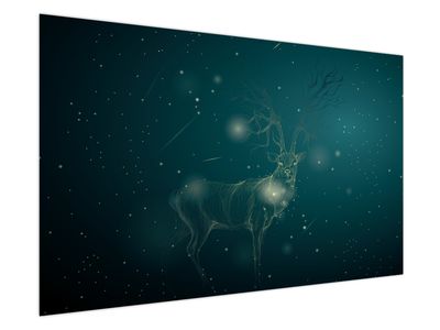 Obraz - Magický jelen v noci