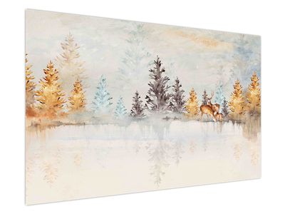Obraz - Akvarelový les