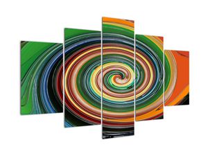 Abstraktna slika - barvna spirala