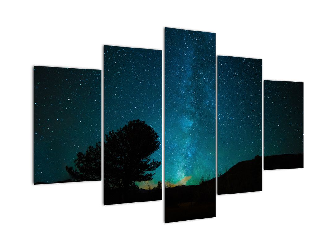 Obraz noční oblohy s hvězdami (V021100V150105)