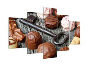 Obraz čokolády a klíče