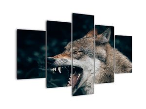 Schilderij - Wolf
