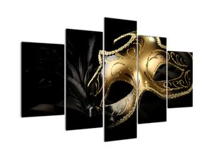 Schilderij - Gouden masker