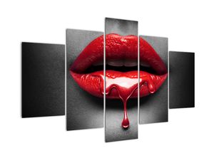 Schilderij - Vrouwelijke lippen (V022171V150105)