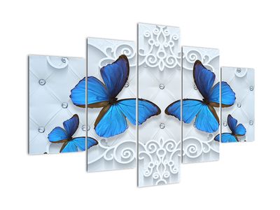 Obraz - Modré motýle