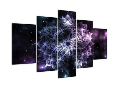 Obraz - Lotusová mandala vo vesmíre