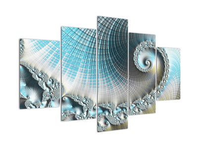 Obraz texturované spirály