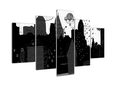 Slika - Mesto z napisi in vzorci