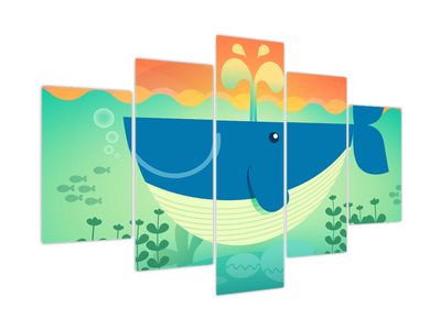 Obraz - Veselá veľryba