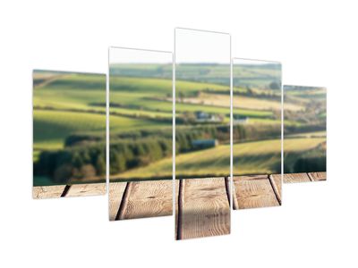 Bild auf Leinwand - Aussicht auf die Landschaft