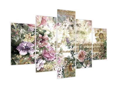 Bild auf Leinwand - Designblumen