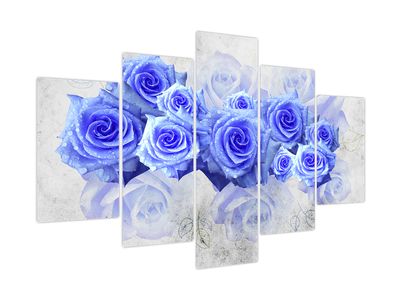 Obraz - Modré růže
