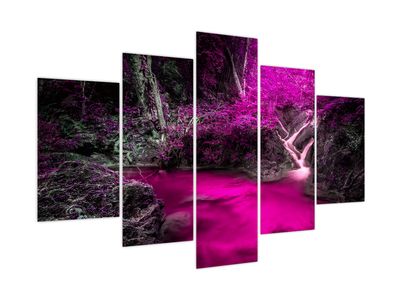 Obraz - Růžový les