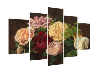 Slika - Henri Fantin-Latour, Roses de Nice on a Table, reprodukcije