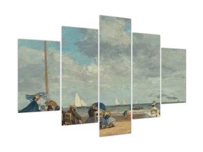 Kép - Eugène Boudin, Beach  at Trouville, reprodukciók