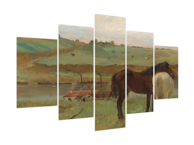 Kép - Edgar Degas, Horses in a Meadow, reprodukciók