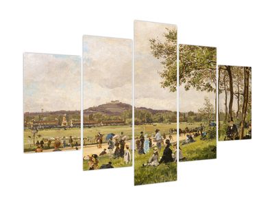 Kép - French 19th Century, Race Course at Longchamps, reprodukciók