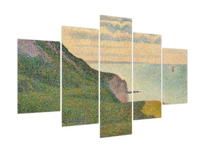 Kép - Georges Seurat, Seascape at Port-en-Bessin, Normandy, reprodukciók