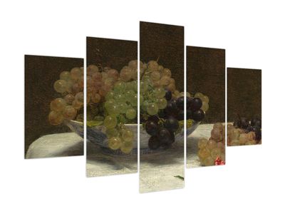 Obraz - Henri Fantin-Latour, Still Life with Grapes and a Carnation, reprodukcje