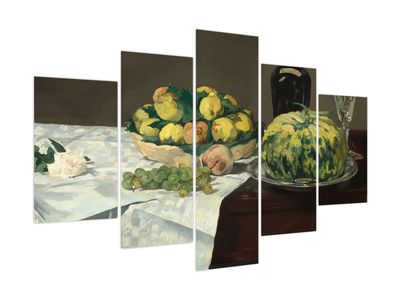 Obraz - Edouard Manet, Still Life with Melon and Peaches, reprodukcje