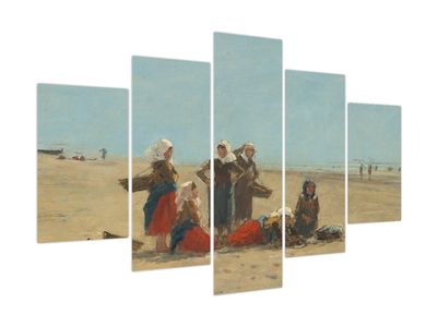 Kép - Eugène Boudin, Women on the Beach at Berck, reprodukciók