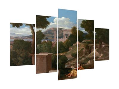 Kép - Nicolas Poussin, Landscape with Saint John on Patmos, reprodukciók