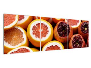 Obraz pomarančov a granátových jabĺk