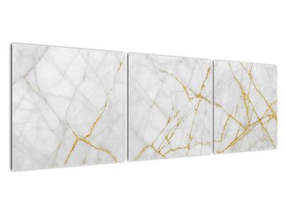 Slika - Belo-zlat marmor