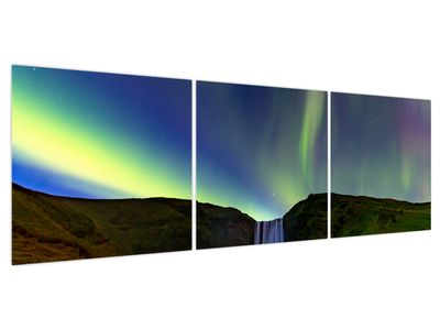 Bild auf Leinwand - Aurora Borealis in Island