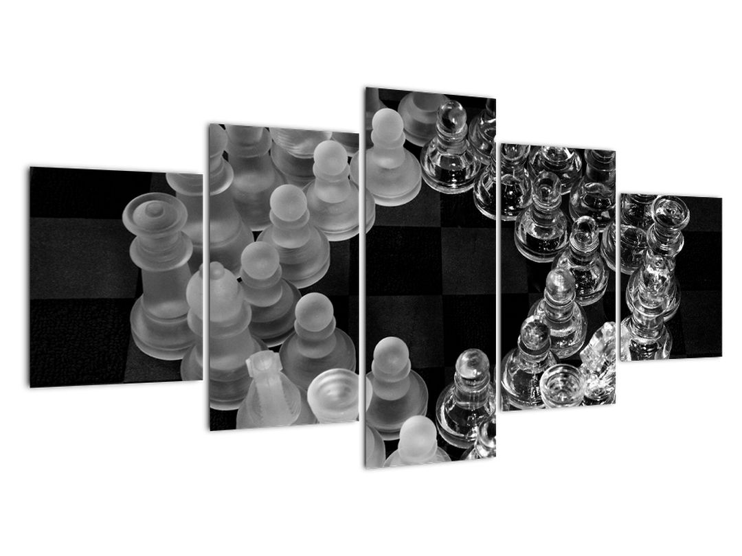 Obraz - černobílé šachy (V020598V150805PCS)