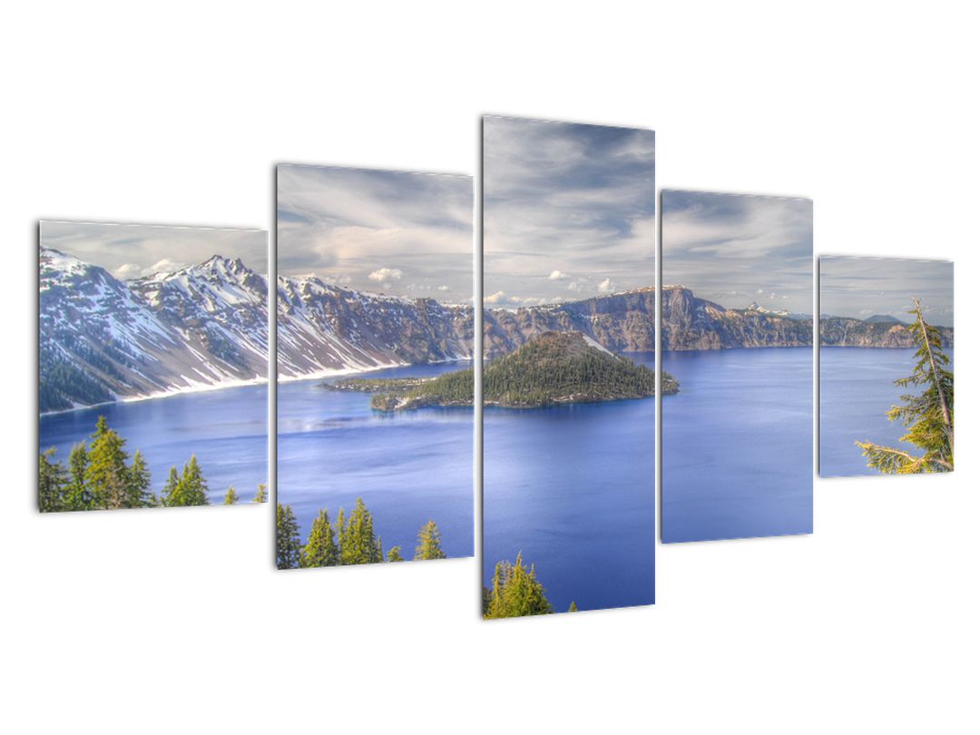Obraz horského jezera (V020644V150805PCS)