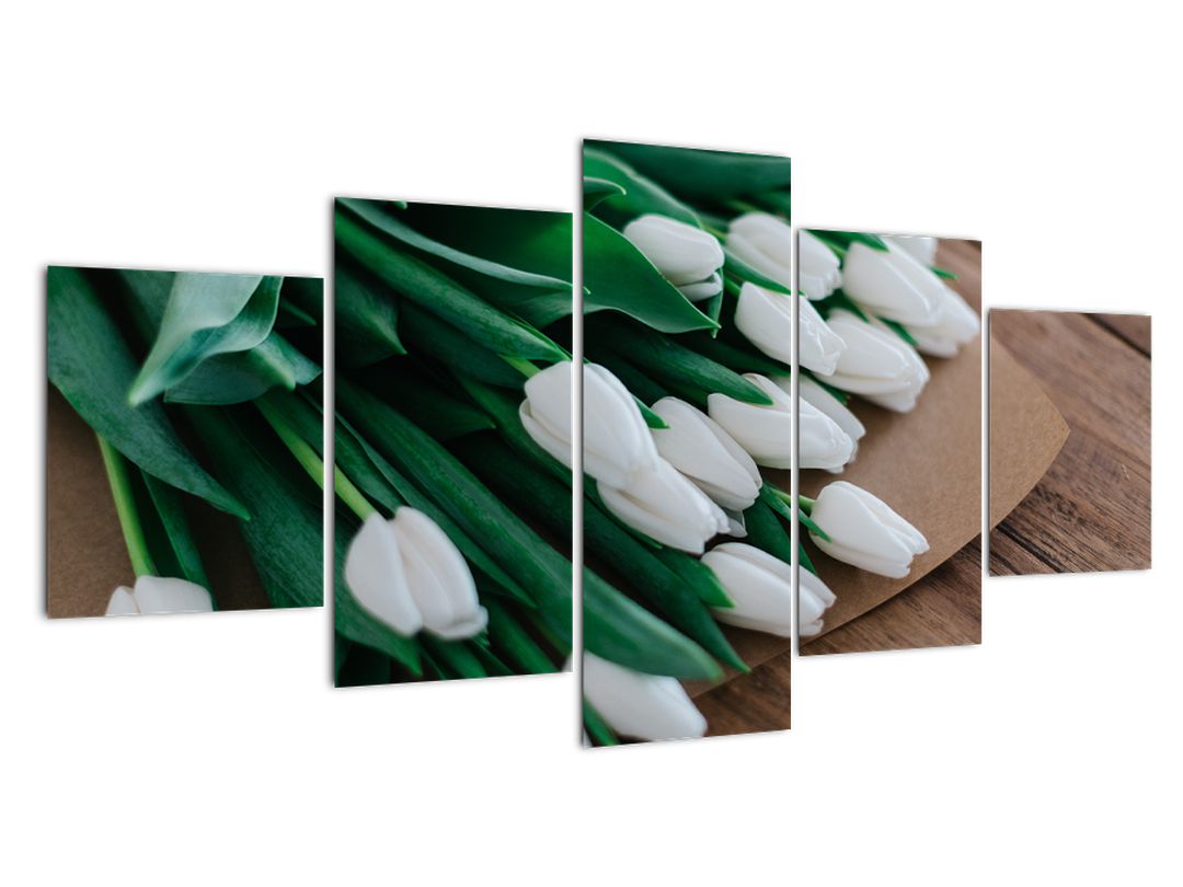Obraz kytice bílých tulipánů (V020922V150805PCS)
