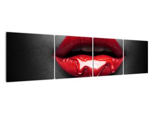 Schilderij - Vrouwelijke lippen (V022171V16040)