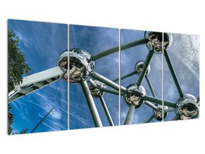 Bild auf Leinwand - Atomium in Brüssel