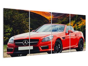 Slika - crveni Mercedes