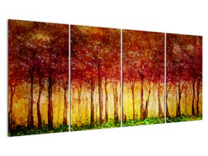 Kép - Lombhullató erdő festménye