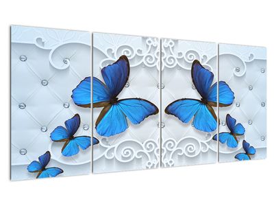 Kép - kék pillangók