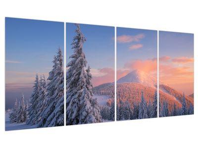 Bild auf Leinwand - Winterlandschaft