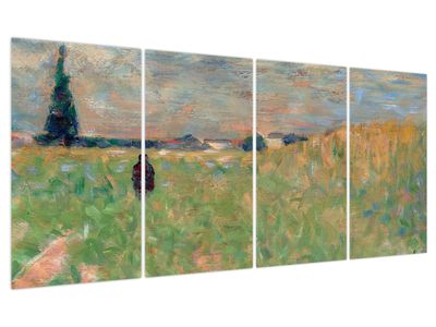 Obraz - Georges Seurat, A Summer Landscape, reprodukce