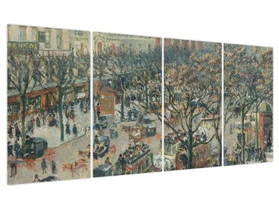 Obraz - Camille Pissarro, Boulevard des Italiens, Morning, Sunlight, reprodukce